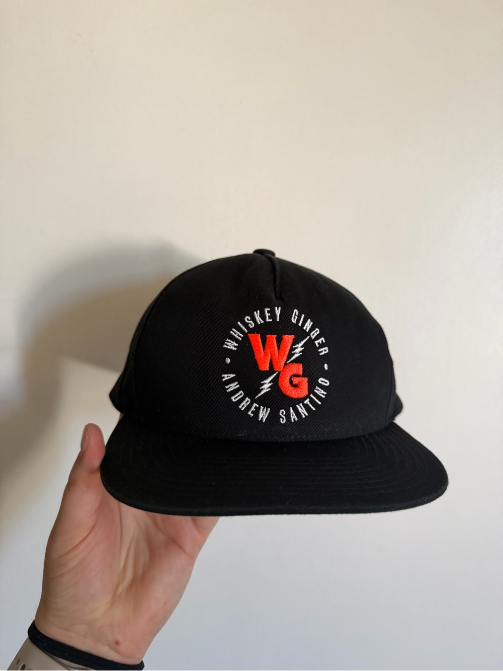 Whiskey Ginger Andrew Santino Podcast Bad Friends Adjustable Flat Billed Hat - Picture 2 of 6